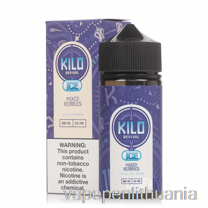 Ledo Mišinio Uogos - Kilo Atgaivinimas - 100ml 6mg Vape Skystis